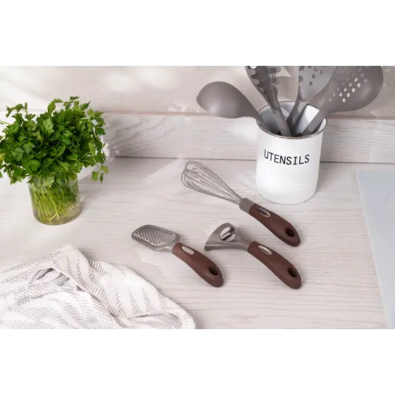 ბოსტნეულის სათლელი Ardesto Peeler Gemini, 19.5cm, stainless steel, nylon, gray-brown, 2 image - TechMall.geბოსტნეულის სათლელი Ardesto Peeler Gemini, 19.5cm, stainless steel, nylon, gray-brown, 2 image - TechMall.ge ,ბოსტნეულის სათლელი Ardesto Peeler Gemini, 19.5cm, stainless steel, nylon, gray-brown, 2 image - TechMall.ge