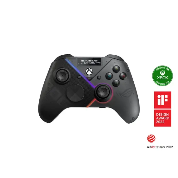 Joystick and Wheel/ ASUS ROG Raikiri Pro Wireless PC controller, With OLED display and  4 remappable rear buttons - TechMall.geJoystick and Wheel/ ASUS ROG Raikiri Pro Wireless PC controller, With OLED display and  4 remappable rear buttons - TechMall.ge ,Joystick and Wheel/ ASUS ROG Raikiri Pro Wireless PC controller, With OLED display and  4 remappable rear buttons - TechMall.ge