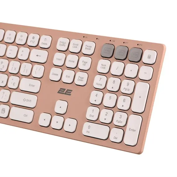 კლავიატურა 2E 2E-KS270WBPN Scissor, Wireless, USB, Bluetooth, Keyboard, Pink/White, 2 image - TechMall.geკლავიატურა 2E 2E-KS270WBPN Scissor, Wireless, USB, Bluetooth, Keyboard, Pink/White, 2 image - TechMall.ge ,კლავიატურა 2E 2E-KS270WBPN Scissor, Wireless, USB, Bluetooth, Keyboard, Pink/White, 2 image - TechMall.ge