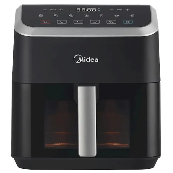 აეროგრილი Midea MF-CY55K, 1600W, 5L, Air Fryer, Black, 2 image - TechMall.geაეროგრილი Midea MF-CY55K, 1600W, 5L, Air Fryer, Black, 2 image - TechMall.ge ,აეროგრილი Midea MF-CY55K, 1600W, 5L, Air Fryer, Black, 2 image - TechMall.ge