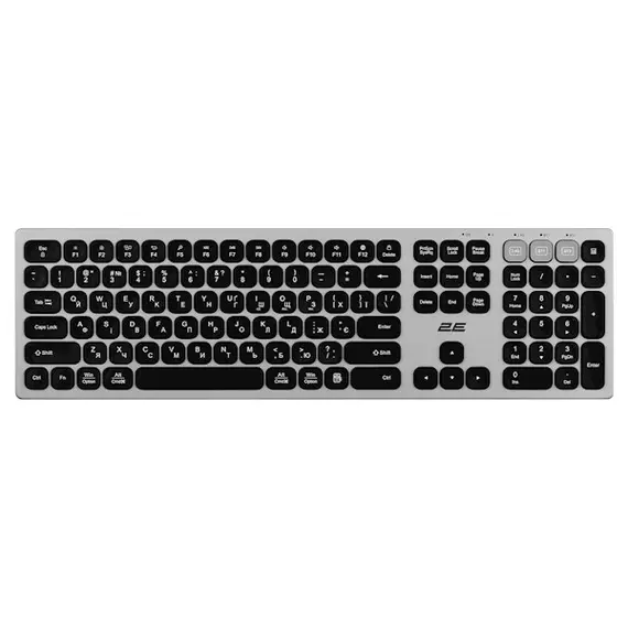 კლავიატურა 2E 2E-KS270WBGR Scissor, Wireless, USB, Bluetooth, Keyboard, Grey/Black - TechMall.geკლავიატურა 2E 2E-KS270WBGR Scissor, Wireless, USB, Bluetooth, Keyboard, Grey/Black - TechMall.ge ,კლავიატურა 2E 2E-KS270WBGR Scissor, Wireless, USB, Bluetooth, Keyboard, Grey/Black - TechMall.ge