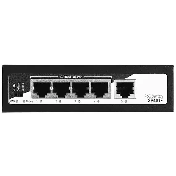 სვიჩი 2E 2E-SP401F-2 PowerLink, 5-Port, PoE+Switch, Black, 3 image - TechMall.geსვიჩი 2E 2E-SP401F-2 PowerLink, 5-Port, PoE+Switch, Black, 3 image - TechMall.ge ,სვიჩი 2E 2E-SP401F-2 PowerLink, 5-Port, PoE+Switch, Black, 3 image - TechMall.ge