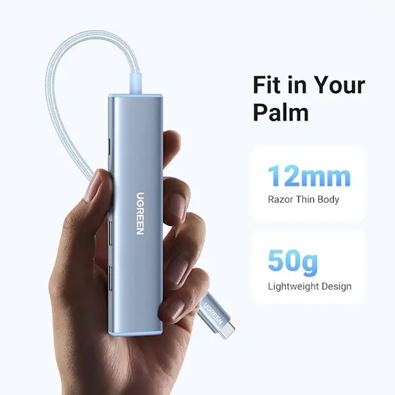 USB-C ჰაბი UGREEN CM478 (35581), USB, USB-C, HDMI, HUB, Blue, 7 image - TechMall.geUSB-C ჰაბი UGREEN CM478 (35581), USB, USB-C, HDMI, HUB, Blue, 7 image - TechMall.ge ,USB-C ჰაბი UGREEN CM478 (35581), USB, USB-C, HDMI, HUB, Blue, 7 image - TechMall.ge