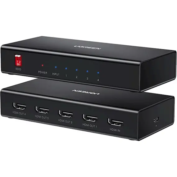 HDMI სპლიტერი UGREEN CM570 (90514), HDMI Splitter 1 In 4, Black, 2 image - TechMall.geHDMI სპლიტერი UGREEN CM570 (90514), HDMI Splitter 1 In 4, Black, 2 image - TechMall.ge ,HDMI სპლიტერი UGREEN CM570 (90514), HDMI Splitter 1 In 4, Black, 2 image - TechMall.ge