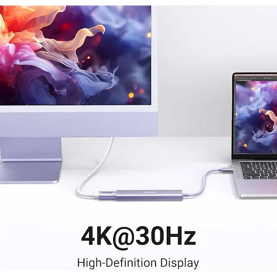 USB-C ჰაბი UGREEN CM478 (35582), USB, USB-C, HDMI, HUB, Purple, 3 image - TechMall.geUSB-C ჰაბი UGREEN CM478 (35582), USB, USB-C, HDMI, HUB, Purple, 3 image - TechMall.ge ,USB-C ჰაბი UGREEN CM478 (35582), USB, USB-C, HDMI, HUB, Purple, 3 image - TechMall.ge