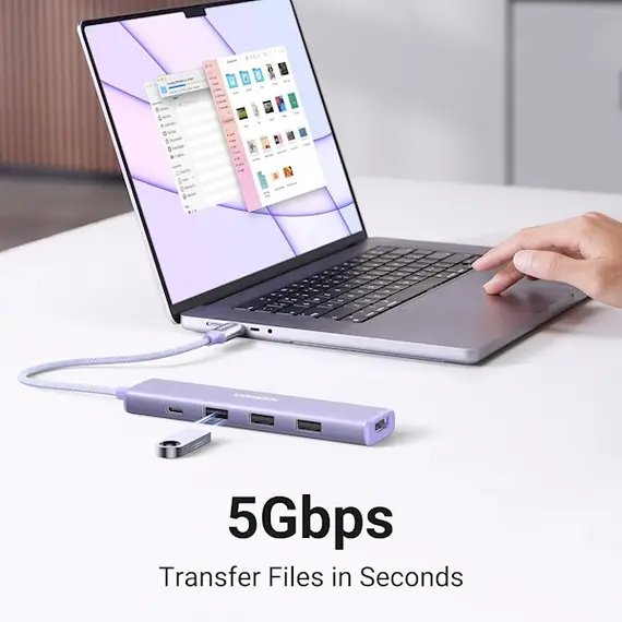 USB-C ჰაბი UGREEN CM478 (35582), USB, USB-C, HDMI, HUB, Purple, 4 image - TechMall.geUSB-C ჰაბი UGREEN CM478 (35582), USB, USB-C, HDMI, HUB, Purple, 4 image - TechMall.ge ,USB-C ჰაბი UGREEN CM478 (35582), USB, USB-C, HDMI, HUB, Purple, 4 image - TechMall.ge