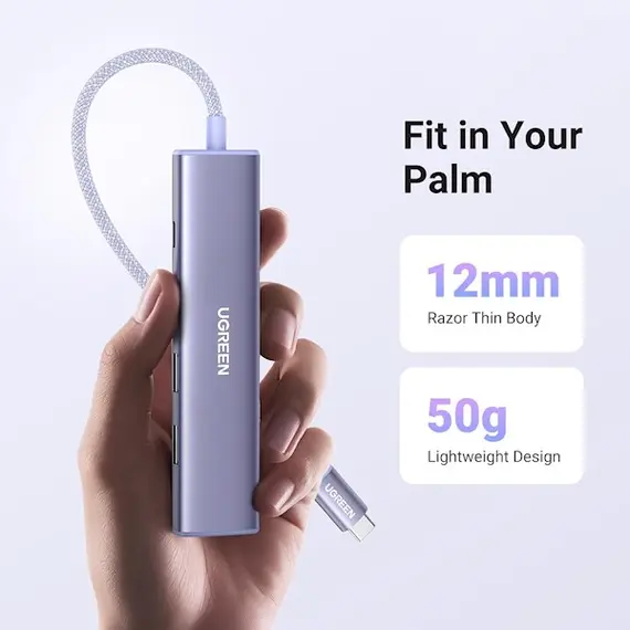 USB-C ჰაბი UGREEN CM478 (35582), USB, USB-C, HDMI, HUB, Purple, 5 image - TechMall.geUSB-C ჰაბი UGREEN CM478 (35582), USB, USB-C, HDMI, HUB, Purple, 5 image - TechMall.ge ,USB-C ჰაბი UGREEN CM478 (35582), USB, USB-C, HDMI, HUB, Purple, 5 image - TechMall.ge