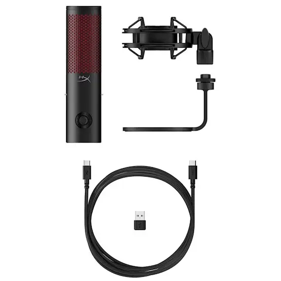 მიკროფონი HyperX QuadCast 2 - USB Microphone (Black), 4 image - TechMall.geმიკროფონი HyperX QuadCast 2 - USB Microphone (Black), 4 image - TechMall.ge ,მიკროფონი HyperX QuadCast 2 - USB Microphone (Black), 4 image - TechMall.ge