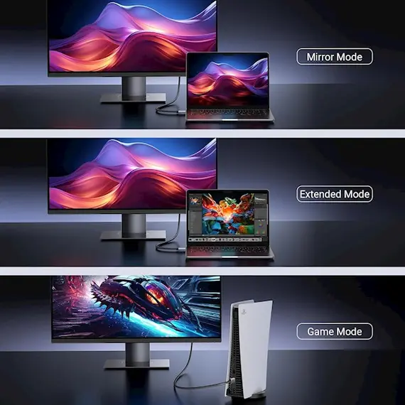 HDMI კაბელი UGREEN HD171(25911), 8K HDMI To HDMI, 3M, Grey, 7 image - TechMall.geHDMI კაბელი UGREEN HD171(25911), 8K HDMI To HDMI, 3M, Grey, 7 image - TechMall.ge ,HDMI კაბელი UGREEN HD171(25911), 8K HDMI To HDMI, 3M, Grey, 7 image - TechMall.ge