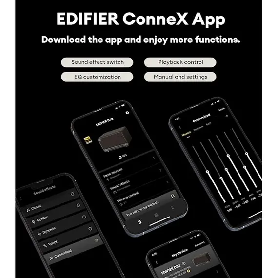 დინამიკი Edifier D32, 60W, Bluetooth, USB-C, AUX, Speaker, Brown, 12 image - TechMall.geდინამიკი Edifier D32, 60W, Bluetooth, USB-C, AUX, Speaker, Brown, 12 image - TechMall.ge ,დინამიკი Edifier D32, 60W, Bluetooth, USB-C, AUX, Speaker, Brown, 12 image - TechMall.ge