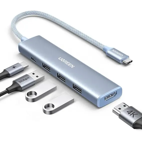 USB-C ჰაბი UGREEN CM478 (35581), USB, USB-C, HDMI, HUB, Blue - TechMall.geUSB-C ჰაბი UGREEN CM478 (35581), USB, USB-C, HDMI, HUB, Blue - TechMall.ge ,USB-C ჰაბი UGREEN CM478 (35581), USB, USB-C, HDMI, HUB, Blue - TechMall.ge