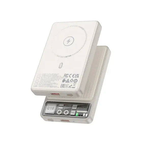 პორტატული დამტენი Hoco Q18 Tourer 22.5W fully compatible power bank with magnetic fast (10000mAh) milky white - TechMall.geპორტატული დამტენი Hoco Q18 Tourer 22.5W fully compatible power bank with magnetic fast (10000mAh) milky white - TechMall.ge ,პორტატული დამტენი Hoco Q18 Tourer 22.5W fully compatible power bank with magnetic fast (10000mAh) milky white - TechMall.ge