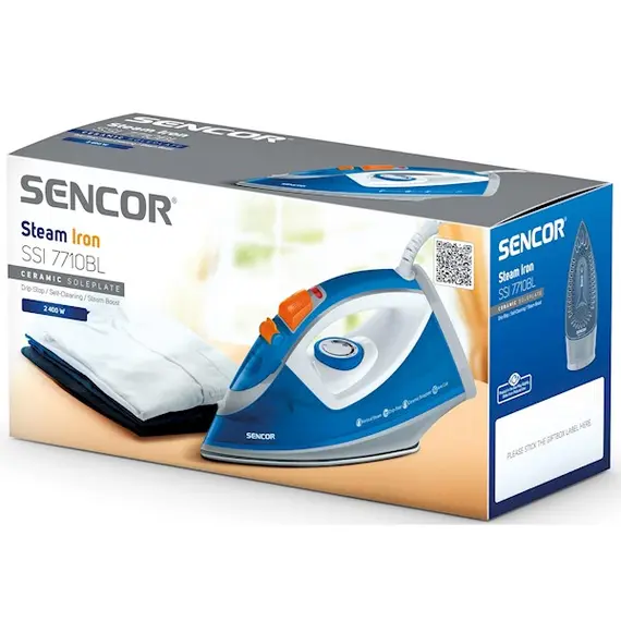 უთო Sencor SSI 7710BL, 2400W, 300ML, Steam Iron, Blue, 5 image - TechMall.geუთო Sencor SSI 7710BL, 2400W, 300ML, Steam Iron, Blue, 5 image - TechMall.ge ,უთო Sencor SSI 7710BL, 2400W, 300ML, Steam Iron, Blue, 5 image - TechMall.ge