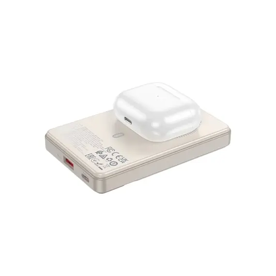 პორტატული დამტენი Hoco Q18 Tourer 22.5W fully compatible power bank with magnetic fast (10000mAh) milky white, 3 image - TechMall.geპორტატული დამტენი Hoco Q18 Tourer 22.5W fully compatible power bank with magnetic fast (10000mAh) milky white, 3 image - TechMall.ge ,პორტატული დამტენი Hoco Q18 Tourer 22.5W fully compatible power bank with magnetic fast (10000mAh) milky white, 3 image - TechMall.ge
