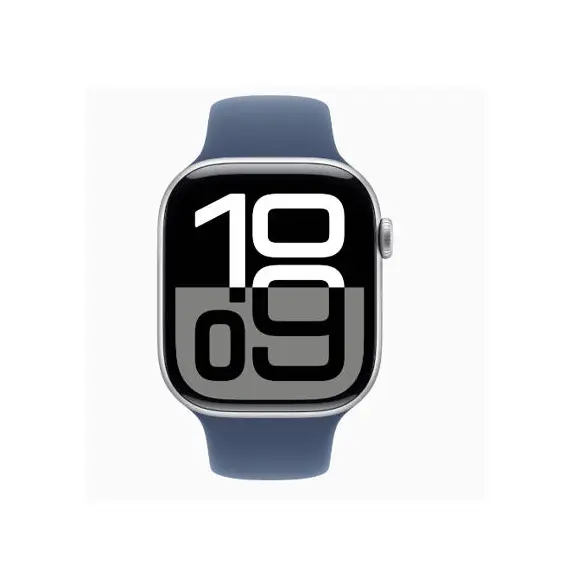 სმარტ საათის სამაჯური Apple Watch Series 10 GPS 42mm Silver Aluminum Case With Denim Sport Band MWWA3 S/M, 2 image - TechMall.geსმარტ საათის სამაჯური Apple Watch Series 10 GPS 42mm Silver Aluminum Case With Denim Sport Band MWWA3 S/M, 2 image - TechMall.ge ,სმარტ საათის სამაჯური Apple Watch Series 10 GPS 42mm Silver Aluminum Case With Denim Sport Band MWWA3 S/M, 2 image - TechMall.ge