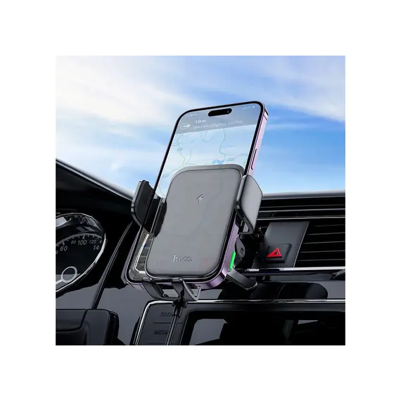 ავტომობილის უსადენო დამტენი Hoco HW10 Jenny Three-Axis linkage Wireless Fast Charging Car Holder (air outlet) Black, 4 image - TechMall.geავტომობილის უსადენო დამტენი Hoco HW10 Jenny Three-Axis linkage Wireless Fast Charging Car Holder (air outlet) Black, 4 image - TechMall.ge ,ავტომობილის უსადენო დამტენი Hoco HW10 Jenny Three-Axis linkage Wireless Fast Charging Car Holder (air outlet) Black, 4 image - TechMall.ge