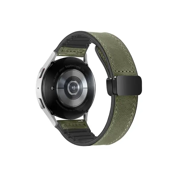 სმარტ საათის სამაჯური For Samsung Gear Sport / Huawei Watch GT 3 42mm Magnetic Genuine Cow Leather Watch Band, 20mm - Army Green - TechMall.geსმარტ საათის სამაჯური For Samsung Gear Sport / Huawei Watch GT 3 42mm Magnetic Genuine Cow Leather Watch Band, 20mm - Army Green - TechMall.ge ,სმარტ საათის სამაჯური For Samsung Gear Sport / Huawei Watch GT 3 42mm Magnetic Genuine Cow Leather Watch Band, 20mm - Army Green - TechMall.ge