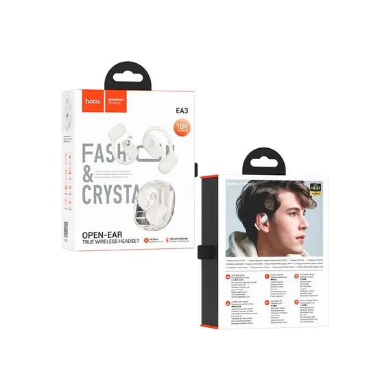 ყურსასმენი Hoco EA3 Talent open true wireless BT headset milky white, 4 image - TechMall.geყურსასმენი Hoco EA3 Talent open true wireless BT headset milky white, 4 image - TechMall.ge ,ყურსასმენი Hoco EA3 Talent open true wireless BT headset milky white, 4 image - TechMall.ge