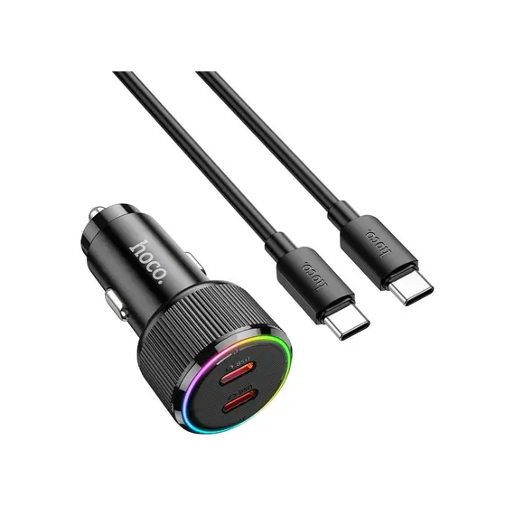 მანქანის დატენი Hoco NZ14B Guerrero PD50W Dual-Type-C car charger black, 4 image - TechMall.geმანქანის დატენი Hoco NZ14B Guerrero PD50W Dual-Type-C car charger black, 4 image - TechMall.ge ,მანქანის დატენი Hoco NZ14B Guerrero PD50W Dual-Type-C car charger black, 4 image - TechMall.ge