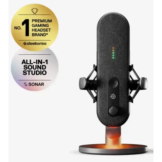 მიკროფონი SteelSeries Gaming microphone Alias Pro, Omni, USB-A, black - TechMall.geმიკროფონი SteelSeries Gaming microphone Alias Pro, Omni, USB-A, black - TechMall.ge ,მიკროფონი SteelSeries Gaming microphone Alias Pro, Omni, USB-A, black - TechMall.ge