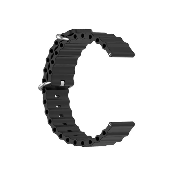 სმარტ საათის სამაჯური For Samsung Galaxy Watch3 41mm / Gear Sport Universal 20mm Wave Design Silicone Replacement Strap Solid Color Wrist Band - Black, 2 image - TechMall.geსმარტ საათის სამაჯური For Samsung Galaxy Watch3 41mm / Gear Sport Universal 20mm Wave Design Silicone Replacement Strap Solid Color Wrist Band - Black, 2 image - TechMall.ge ,სმარტ საათის სამაჯური For Samsung Galaxy Watch3 41mm / Gear Sport Universal 20mm Wave Design Silicone Replacement Strap Solid Color Wrist Band - Black, 2 image - TechMall.ge