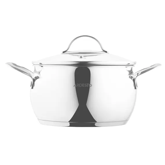 ქვაბი Ardesto Casserole with glass lid Gemini Liguria, 4l, stainless steel, 2 image - TechMall.geქვაბი Ardesto Casserole with glass lid Gemini Liguria, 4l, stainless steel, 2 image - TechMall.ge ,ქვაბი Ardesto Casserole with glass lid Gemini Liguria, 4l, stainless steel, 2 image - TechMall.ge