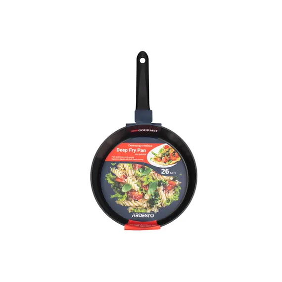 ტაფა Ardesto Deep Fry pan Gemini Gourmet Bolzano, 26cm, aluminium, black, 3 image - TechMall.geტაფა Ardesto Deep Fry pan Gemini Gourmet Bolzano, 26cm, aluminium, black, 3 image - TechMall.ge ,ტაფა Ardesto Deep Fry pan Gemini Gourmet Bolzano, 26cm, aluminium, black, 3 image - TechMall.ge