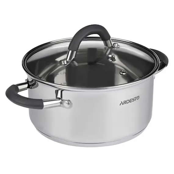 ქვაბი Casserole Ardesto Gemini, glass lid, 2.5 l, gray handles with silicone, 2 image - TechMall.geქვაბი Casserole Ardesto Gemini, glass lid, 2.5 l, gray handles with silicone, 2 image - TechMall.ge ,ქვაბი Casserole Ardesto Gemini, glass lid, 2.5 l, gray handles with silicone, 2 image - TechMall.ge
