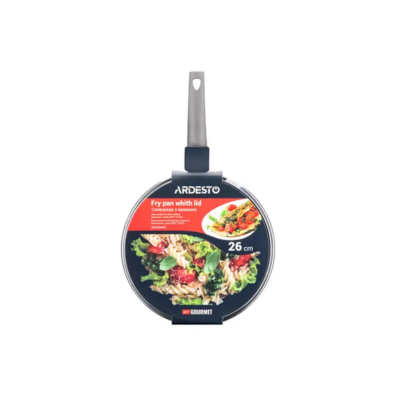 ტაფა Ardesto Deep Fry pan with lid Gemini Gourmet Apulia, 26cm, aluminium, gray, 5 image - TechMall.geტაფა Ardesto Deep Fry pan with lid Gemini Gourmet Apulia, 26cm, aluminium, gray, 5 image - TechMall.ge ,ტაფა Ardesto Deep Fry pan with lid Gemini Gourmet Apulia, 26cm, aluminium, gray, 5 image - TechMall.ge