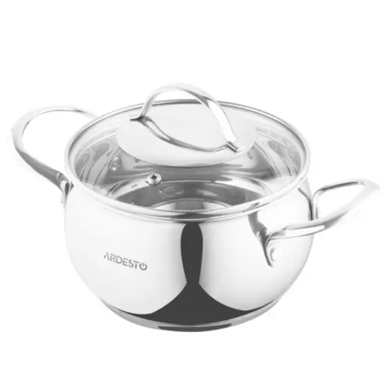 ქვაბი Ardesto Casserole with glass lid Gemini Liguria, 2.2l, stainless steel - TechMall.geქვაბი Ardesto Casserole with glass lid Gemini Liguria, 2.2l, stainless steel - TechMall.ge ,ქვაბი Ardesto Casserole with glass lid Gemini Liguria, 2.2l, stainless steel - TechMall.ge