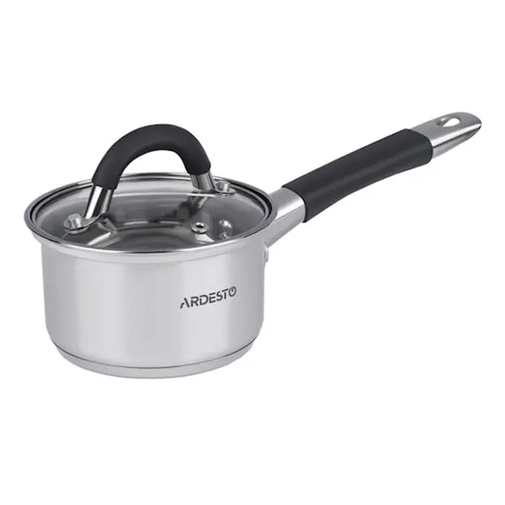 ქვაბი Saucepan Ardesto Gemini, glass lid, 0.8 l, gray handles with silicone, 2 image - TechMall.geქვაბი Saucepan Ardesto Gemini, glass lid, 0.8 l, gray handles with silicone, 2 image - TechMall.ge ,ქვაბი Saucepan Ardesto Gemini, glass lid, 0.8 l, gray handles with silicone, 2 image - TechMall.ge