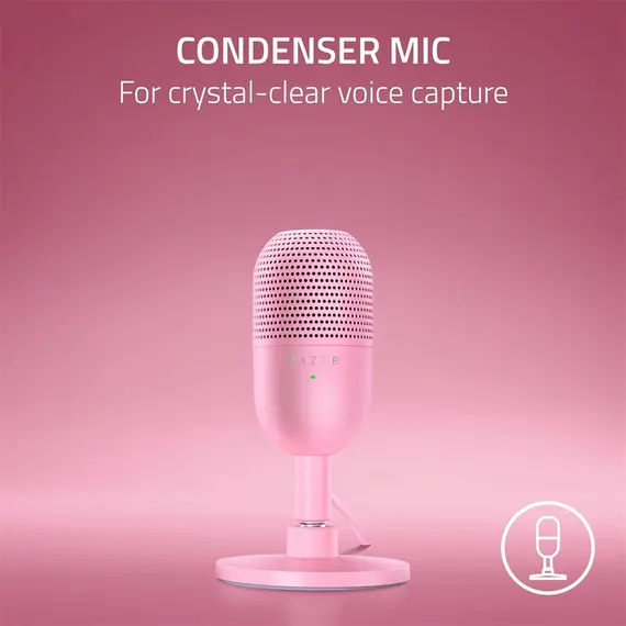 მიკროფონი Razer gaming microphone Seiren V3 Mini, Omni, USB-A, 1.2m, quartz, 3 image - TechMall.geმიკროფონი Razer gaming microphone Seiren V3 Mini, Omni, USB-A, 1.2m, quartz, 3 image - TechMall.ge ,მიკროფონი Razer gaming microphone Seiren V3 Mini, Omni, USB-A, 1.2m, quartz, 3 image - TechMall.ge