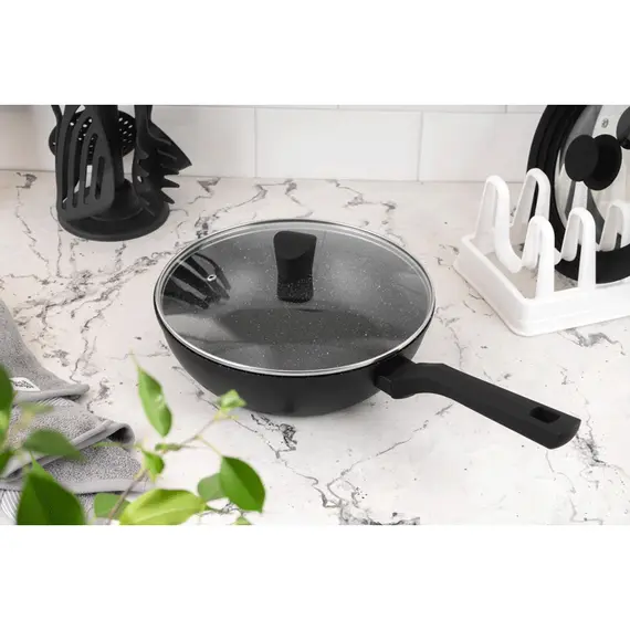 ტაფა Ardesto Deep Fry pan Gemini Gourmet Bolzano, 24cm, aluminium, black, 4 image - TechMall.geტაფა Ardesto Deep Fry pan Gemini Gourmet Bolzano, 24cm, aluminium, black, 4 image - TechMall.ge ,ტაფა Ardesto Deep Fry pan Gemini Gourmet Bolzano, 24cm, aluminium, black, 4 image - TechMall.ge