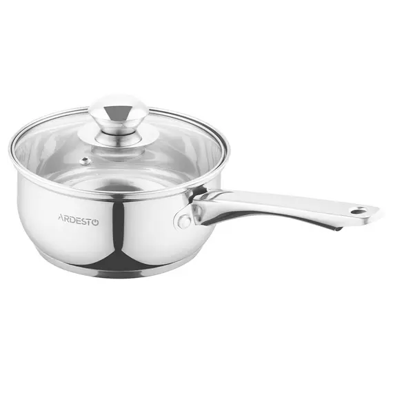 ქვაბი Ardesto Saucepan with glass lid Gemini Gourmet Spoleto, 1.4l, stainless steel - TechMall.geქვაბი Ardesto Saucepan with glass lid Gemini Gourmet Spoleto, 1.4l, stainless steel - TechMall.ge ,ქვაბი Ardesto Saucepan with glass lid Gemini Gourmet Spoleto, 1.4l, stainless steel - TechMall.ge