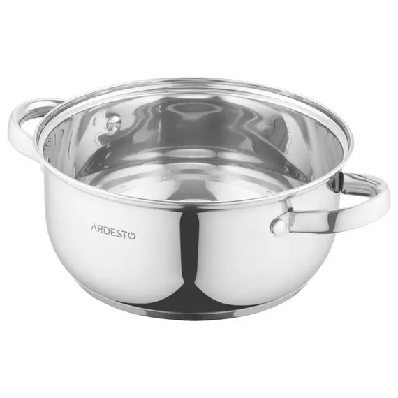 ქვაბი Ardesto Casserole with glass lid Gemini Gourmet Aosta, 2.7l, stainless steel, 2 image - TechMall.geქვაბი Ardesto Casserole with glass lid Gemini Gourmet Aosta, 2.7l, stainless steel, 2 image - TechMall.ge ,ქვაბი Ardesto Casserole with glass lid Gemini Gourmet Aosta, 2.7l, stainless steel, 2 image - TechMall.ge