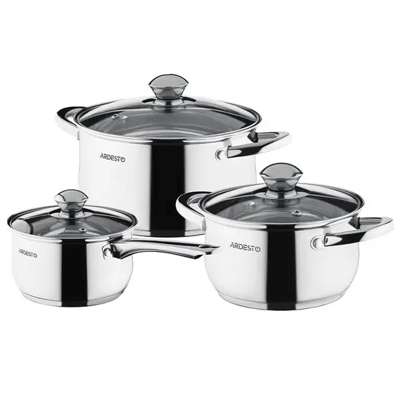 ქვაბების ნაკრები Ardesto Gemini Gourmet,  stainless steel - TechMall.geქვაბების ნაკრები Ardesto Gemini Gourmet,  stainless steel - TechMall.ge ,ქვაბების ნაკრები Ardesto Gemini Gourmet,  stainless steel - TechMall.ge