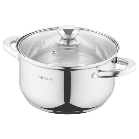 ქვაბი Ardesto Casserole with glass lid Gemini Gourmet Spoleto,, 3.2l, stainless steel - TechMall.geქვაბი Ardesto Casserole with glass lid Gemini Gourmet Spoleto,, 3.2l, stainless steel - TechMall.ge ,ქვაბი Ardesto Casserole with glass lid Gemini Gourmet Spoleto,, 3.2l, stainless steel - TechMall.ge