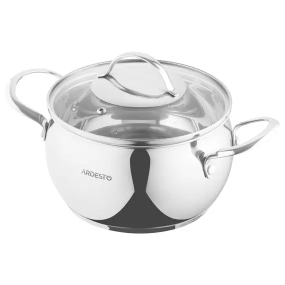 ქვაბი Ardesto Casserole with glass lid Gemini Liguria, 3l, stainless steel - TechMall.geქვაბი Ardesto Casserole with glass lid Gemini Liguria, 3l, stainless steel - TechMall.ge ,ქვაბი Ardesto Casserole with glass lid Gemini Liguria, 3l, stainless steel - TechMall.ge