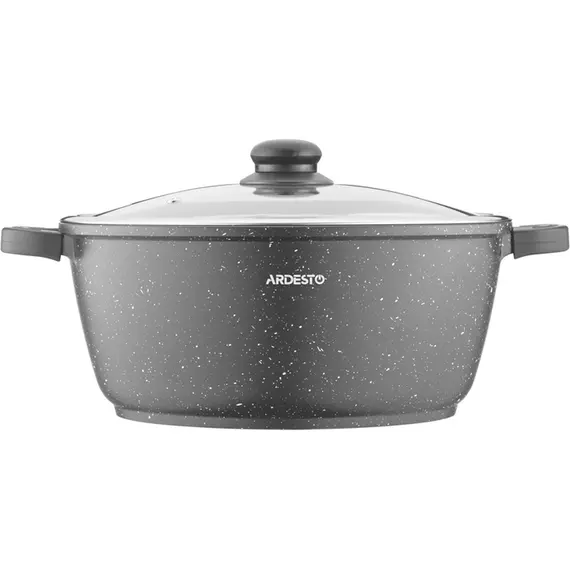 ქვაბი Ardesto Casserole with glass lid Gemini Anzio, 6.4l, aluminium, black, 2 image - TechMall.geქვაბი Ardesto Casserole with glass lid Gemini Anzio, 6.4l, aluminium, black, 2 image - TechMall.ge ,ქვაბი Ardesto Casserole with glass lid Gemini Anzio, 6.4l, aluminium, black, 2 image - TechMall.ge