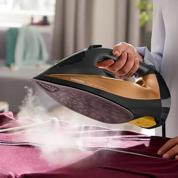 უთო Philips DST7040/80, 2800W, 300ML, Steam Iron, Black/Golden, 3 image - TechMall.geუთო Philips DST7040/80, 2800W, 300ML, Steam Iron, Black/Golden, 3 image - TechMall.ge ,უთო Philips DST7040/80, 2800W, 300ML, Steam Iron, Black/Golden, 3 image - TechMall.ge