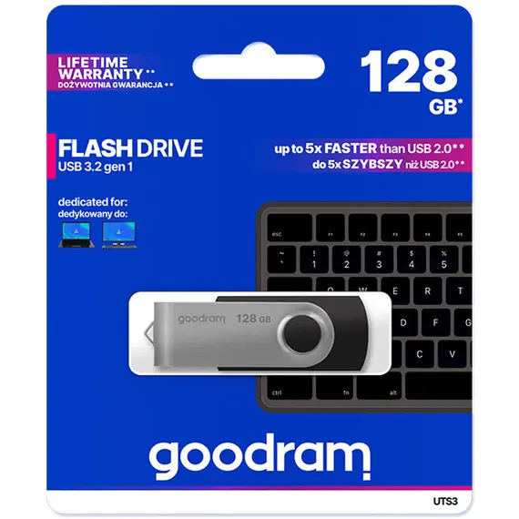 ფლეშ მეხსიერება Flash Goodram 128GB UTS3 BLACK USB 3.2 Gen 1, 5 image - TechMall.geფლეშ მეხსიერება Flash Goodram 128GB UTS3 BLACK USB 3.2 Gen 1, 5 image - TechMall.ge ,ფლეშ მეხსიერება Flash Goodram 128GB UTS3 BLACK USB 3.2 Gen 1, 5 image - TechMall.ge