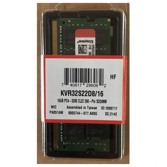 ოპერატიული მეხსიერება RAM Kingston DDR4 16GB Kingston KVR32S22D8/16 SODIMM - TechMall.geოპერატიული მეხსიერება RAM Kingston DDR4 16GB Kingston KVR32S22D8/16 SODIMM - TechMall.ge ,ოპერატიული მეხსიერება RAM Kingston DDR4 16GB Kingston KVR32S22D8/16 SODIMM - TechMall.ge