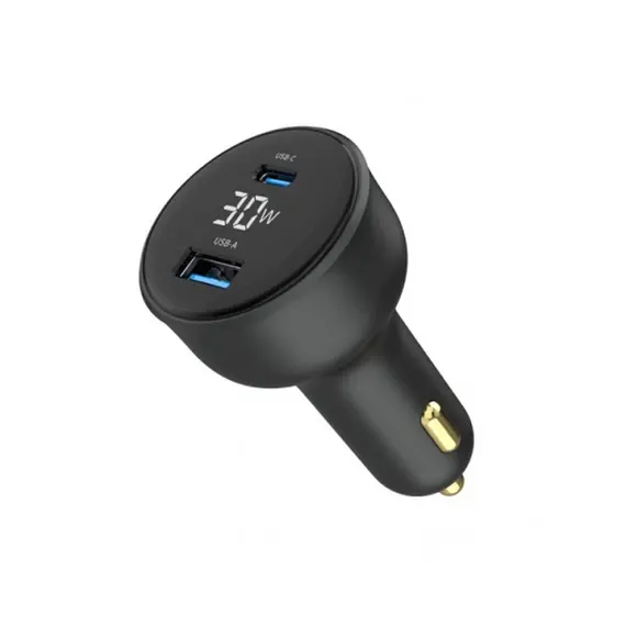 მანქანის დამტენი Gembird TA-UC-AC2PD30LCD-CAR-01 2-port USB CarFast Charger USB-C PD LCD 30W Black, 4 image - TechMall.geმანქანის დამტენი Gembird TA-UC-AC2PD30LCD-CAR-01 2-port USB CarFast Charger USB-C PD LCD 30W Black, 4 image - TechMall.ge ,მანქანის დამტენი Gembird TA-UC-AC2PD30LCD-CAR-01 2-port USB CarFast Charger USB-C PD LCD 30W Black, 4 image - TechMall.ge