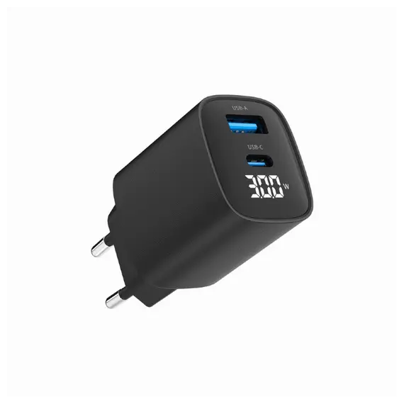 დამტენი Gembird TA-UC-PDQC30LCD-BK-01 2-port 30W USB Fast Charger LCD Black, 2 image - TechMall.geდამტენი Gembird TA-UC-PDQC30LCD-BK-01 2-port 30W USB Fast Charger LCD Black, 2 image - TechMall.ge ,დამტენი Gembird TA-UC-PDQC30LCD-BK-01 2-port 30W USB Fast Charger LCD Black, 2 image - TechMall.ge
