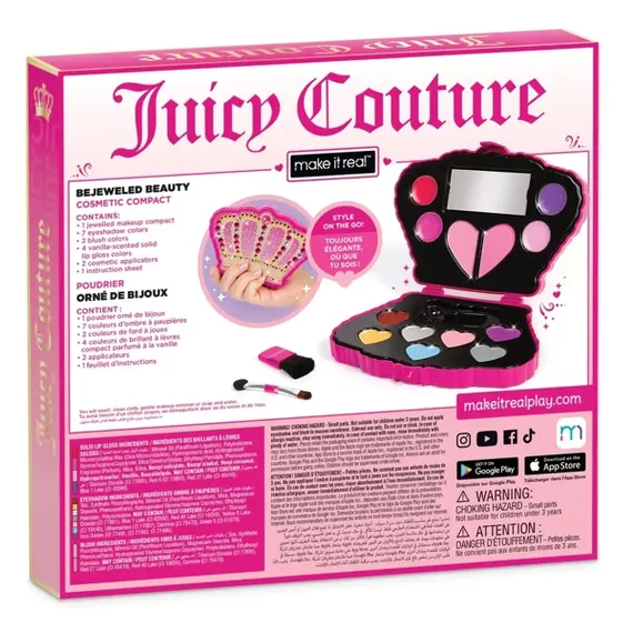 საბავშვო კოსმეტიკის ნაკრები Make It Real 4475MR Juicy Couture, Cosmetic Compact, 6 image - TechMall.geსაბავშვო კოსმეტიკის ნაკრები Make It Real 4475MR Juicy Couture, Cosmetic Compact, 6 image - TechMall.ge ,საბავშვო კოსმეტიკის ნაკრები Make It Real 4475MR Juicy Couture, Cosmetic Compact, 6 image - TechMall.ge
