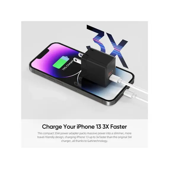 დამტენი Arzopa C35 GaN Power Adapter USB/USB-C 35W, 4 image - TechMall.geდამტენი Arzopa C35 GaN Power Adapter USB/USB-C 35W, 4 image - TechMall.ge ,დამტენი Arzopa C35 GaN Power Adapter USB/USB-C 35W, 4 image - TechMall.ge