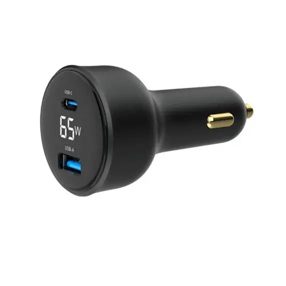 მანქანის დამტენი Gembird TA-UC-AC2PD65LCD-CAR-01 2-port USB Car Fast Charger USB-C PD LCD 65W Black, 4 image - TechMall.geმანქანის დამტენი Gembird TA-UC-AC2PD65LCD-CAR-01 2-port USB Car Fast Charger USB-C PD LCD 65W Black, 4 image - TechMall.ge ,მანქანის დამტენი Gembird TA-UC-AC2PD65LCD-CAR-01 2-port USB Car Fast Charger USB-C PD LCD 65W Black, 4 image - TechMall.ge