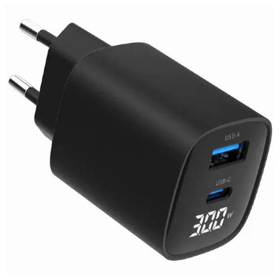 დამტენი Gembird TA-UC-PDQC30LCD-BK-01 2-port 30W USB Fast Charger LCD Black - TechMall.geდამტენი Gembird TA-UC-PDQC30LCD-BK-01 2-port 30W USB Fast Charger LCD Black - TechMall.ge ,დამტენი Gembird TA-UC-PDQC30LCD-BK-01 2-port 30W USB Fast Charger LCD Black - TechMall.ge