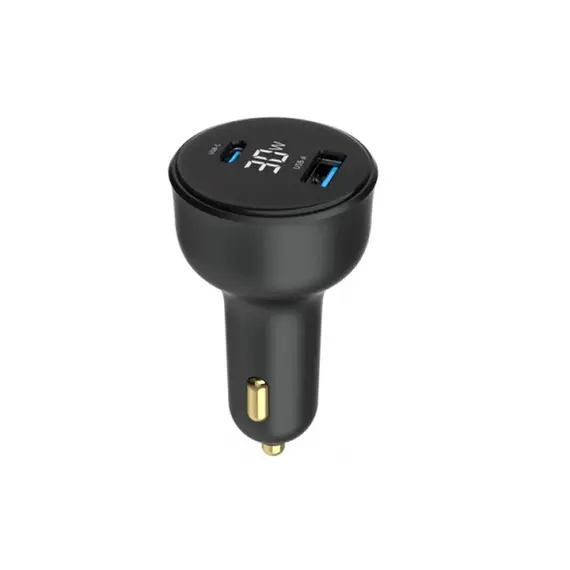 მანქანის დამტენი Gembird TA-UC-AC2PD30LCD-CAR-01 2-port USB CarFast Charger USB-C PD LCD 30W Black, 3 image - TechMall.geმანქანის დამტენი Gembird TA-UC-AC2PD30LCD-CAR-01 2-port USB CarFast Charger USB-C PD LCD 30W Black, 3 image - TechMall.ge ,მანქანის დამტენი Gembird TA-UC-AC2PD30LCD-CAR-01 2-port USB CarFast Charger USB-C PD LCD 30W Black, 3 image - TechMall.ge