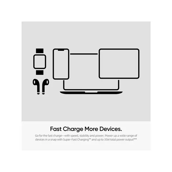 დამტენი Arzopa C35 GaN Power Adapter USB/USB-C 35W, 5 image - TechMall.geდამტენი Arzopa C35 GaN Power Adapter USB/USB-C 35W, 5 image - TechMall.ge ,დამტენი Arzopa C35 GaN Power Adapter USB/USB-C 35W, 5 image - TechMall.ge